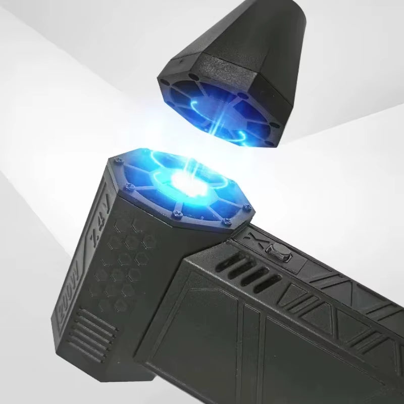 Revolutionize Your Cleaning with the 130000RPM Mini Turbo Jet Fan Electric Air Duster - Adjustable Wind Speed & Rechargeable with Light!