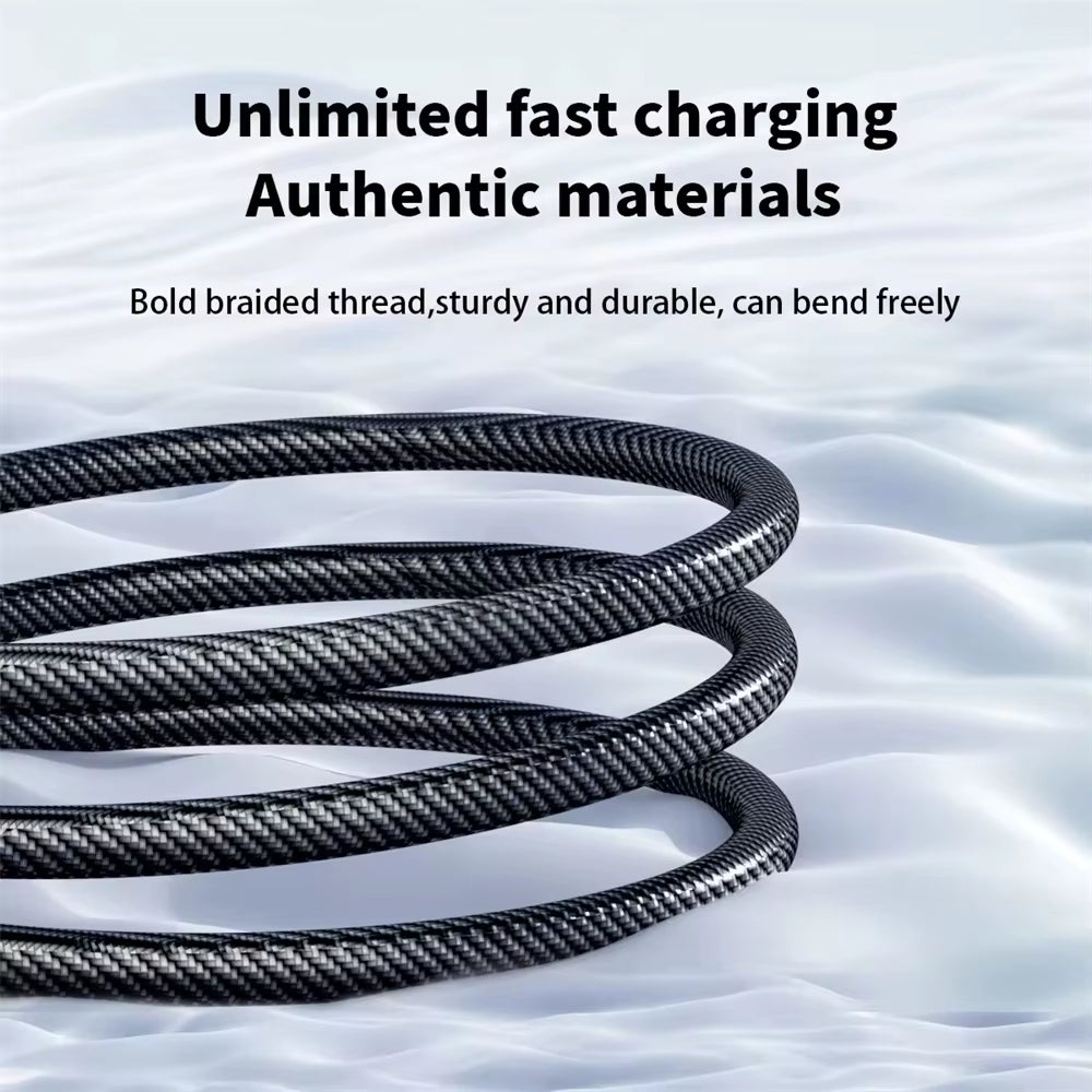 Experience Lightning-Fast Charging with Our 6A 120W USB A to Type C Super Fast Charge Cable - Perfect for Xiaomi, POCO, and Samsung Devices with LED Digital Display!