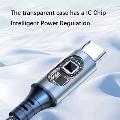 Experience Lightning-Fast Charging with Our 6A 120W USB A to Type C Super Fast Charge Cable - Perfect for Xiaomi, POCO, and Samsung Devices with LED Digital Display!