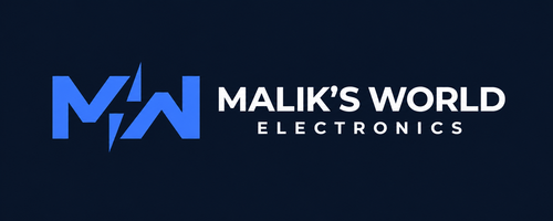 Malik’s World Electronics — MW logo